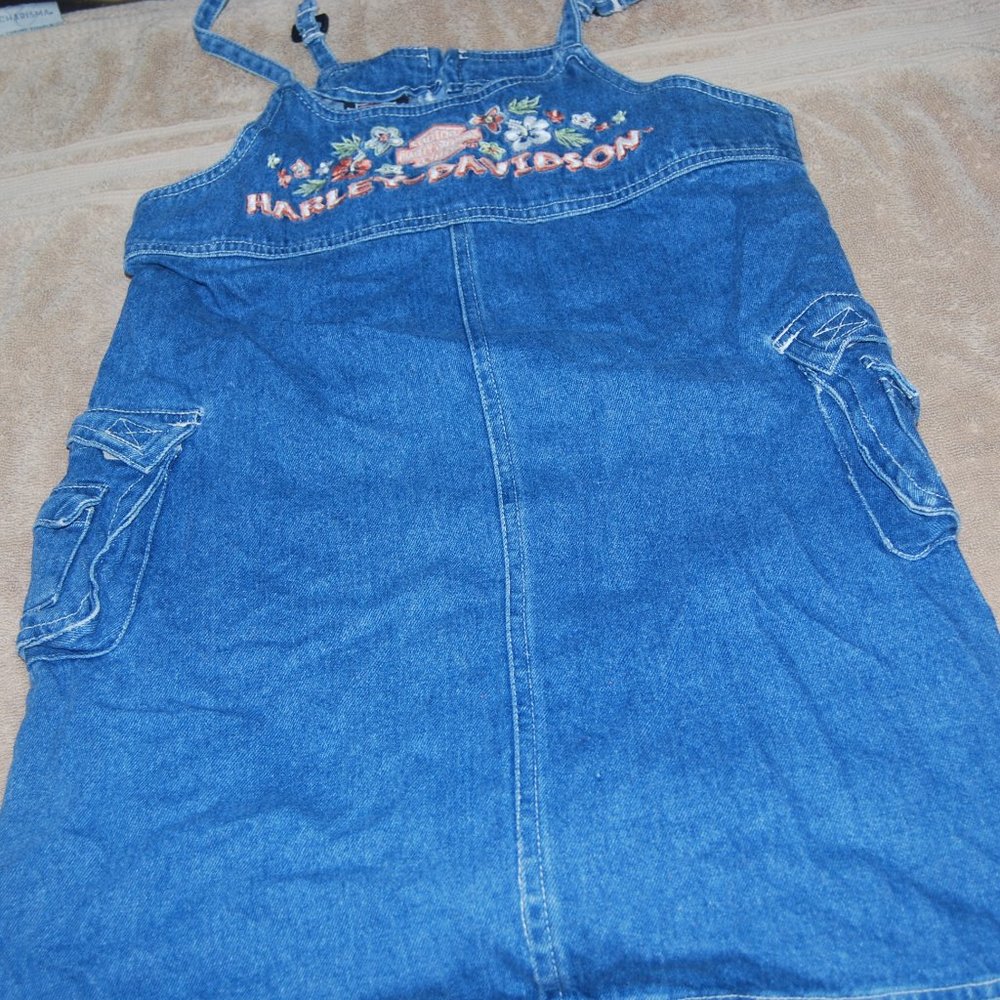 Girls Harley Davidson Denim Dress